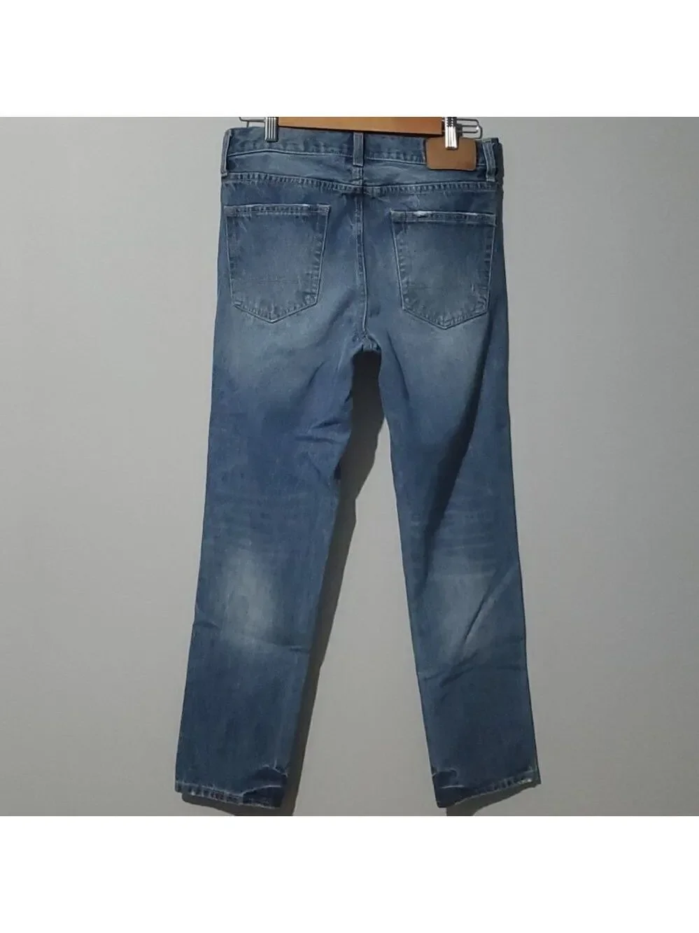 Aero jeans men's size 29/30 blue slim‎ distressed demin medium blue